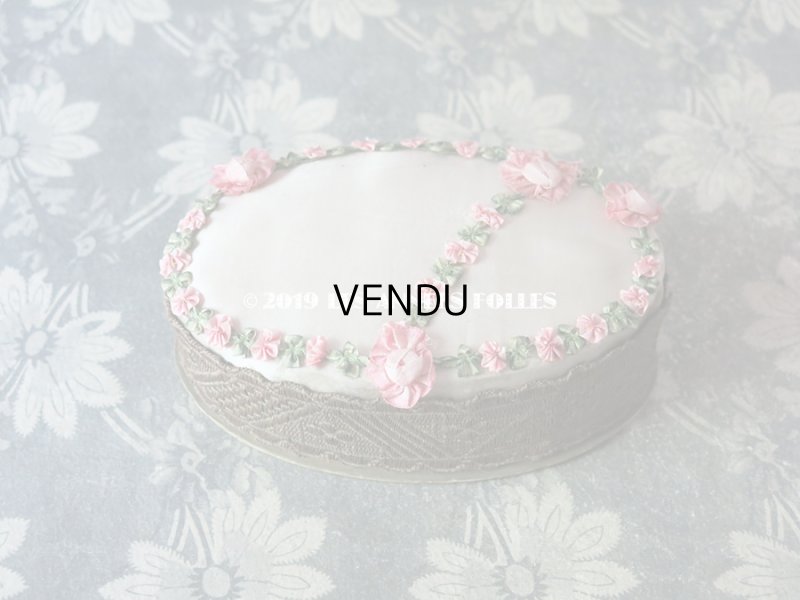 画像4: アンティーク　ロココトリムのお菓子箱　シルク製