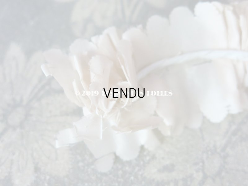 画像9: アンティーク ヘッドリース ピンクの薔薇のロココトリム