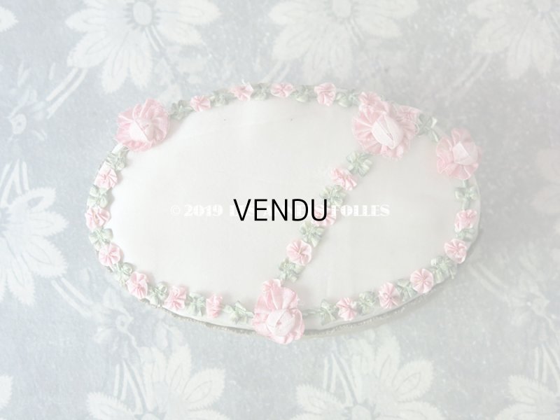 画像5: アンティーク　ロココトリムのお菓子箱　シルク製