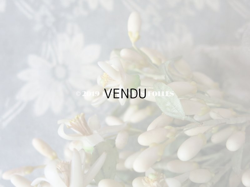 画像6: 1900年代 アンティーク ワックスフラワーのブーケウェディングブーケ オレンジの花 結婚式 