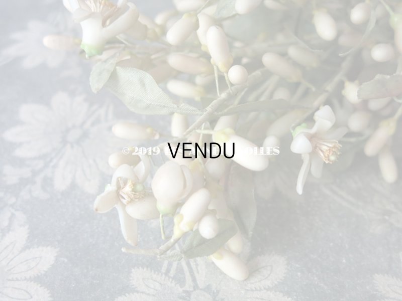 画像8: 1900年代 アンティーク ワックスフラワーのブーケウェディングブーケ オレンジの花 結婚式 