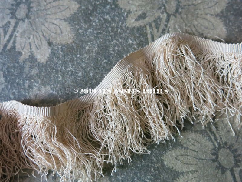 画像5: 19世紀末 アンティーク シルク製 日傘用 生成りのフリンジ付きトリム 