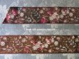 画像3: 19世紀末 アンティーク シルク製 ジャガード織 リボン 花模様 69cm