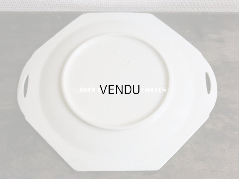 画像3: 19世紀 アンティーク オクトゴナル プレート ハンドル付き クレイユモントロー - CREIL ET MONTEREAU -