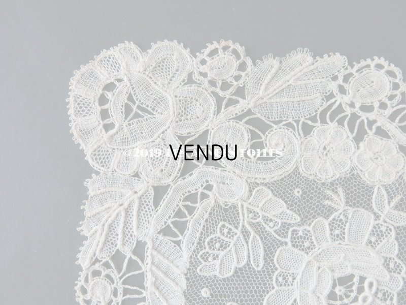 画像11: アンティーク ポワンドローズ & デュシェス 結婚式のハンカチ  【ポワン・ド・ローズ】 【ポワン・ド・ガーズ】