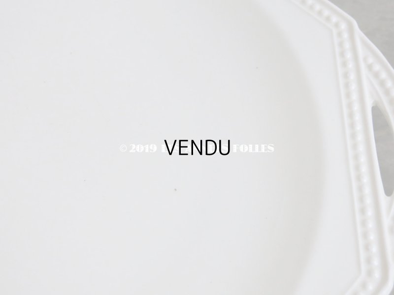 画像13: 19世紀 アンティーク オクトゴナル プレート ハンドル付き クレイユモントロー - CREIL ET MONTEREAU -