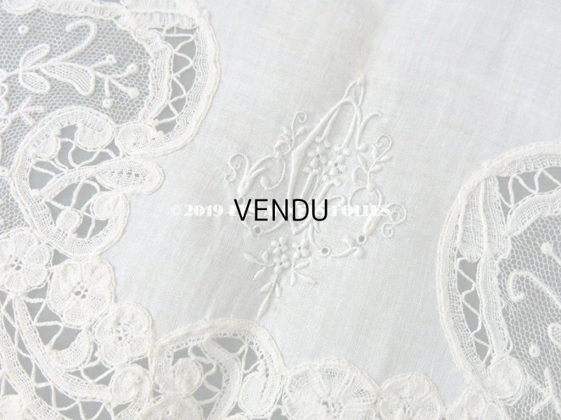 画像6: アンティーク ポワンドローズ & デュシェス 結婚式のハンカチ  【ポワン・ド・ローズ】 【ポワン・ド・ガーズ】