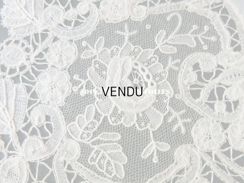 画像7: アンティーク ポワンドローズ & デュシェス 結婚式のハンカチ  【ポワン・ド・ローズ】 【ポワン・ド・ガーズ】