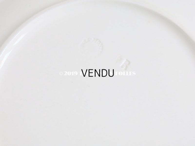 画像4: 19世紀 アンティーク オクトゴナル プレート ハンドル付き クレイユモントロー - CREIL ET MONTEREAU -