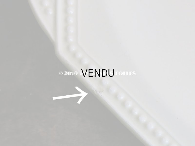 画像10: 19世紀 アンティーク オクトゴナル プレート ハンドル付き クレイユモントロー - CREIL ET MONTEREAU -