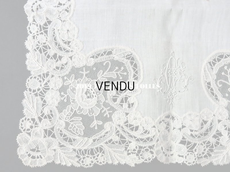 画像4: アンティーク ポワンドローズ & デュシェス 結婚式のハンカチ  【ポワン・ド・ローズ】 【ポワン・ド・ガーズ】