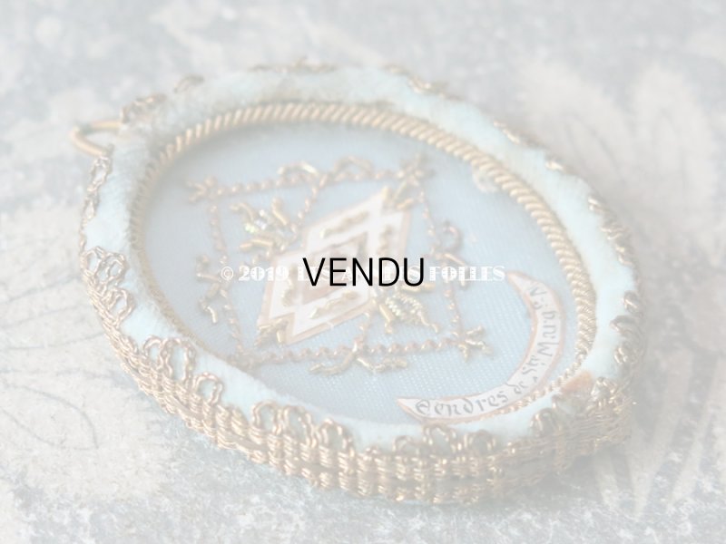 画像3: 19世紀 アンティーク ルリケール　聖遺物のペンダント Cendre de Ste Marguerite  聖人の遺品