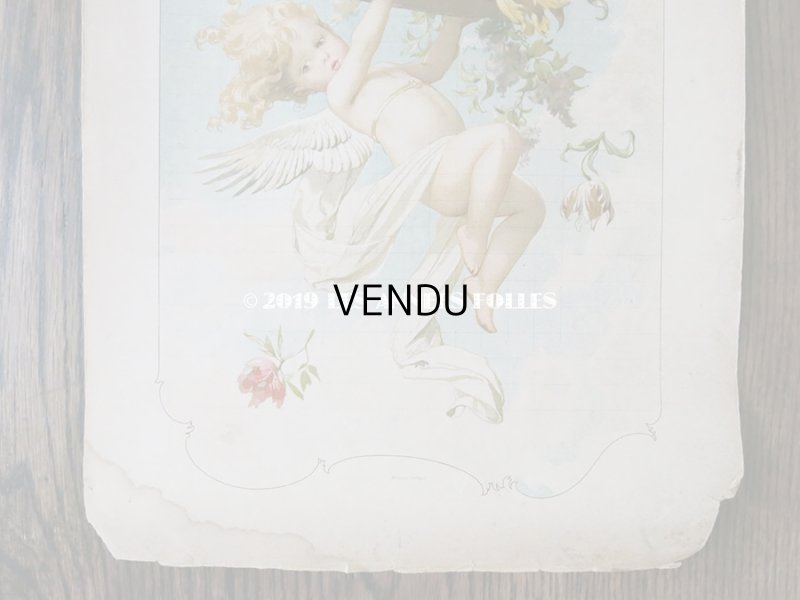画像4: 【9周年セール対象外】 アンティーク 版画 花かごを持つ天使 AMOUR - LE JOURNAL DE LA DECORATION -