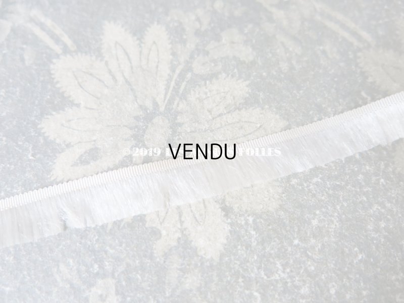 画像4: 【9周年セール対象外】 アンティーク  真っ白なフリンジ付 トリム  11mm幅 