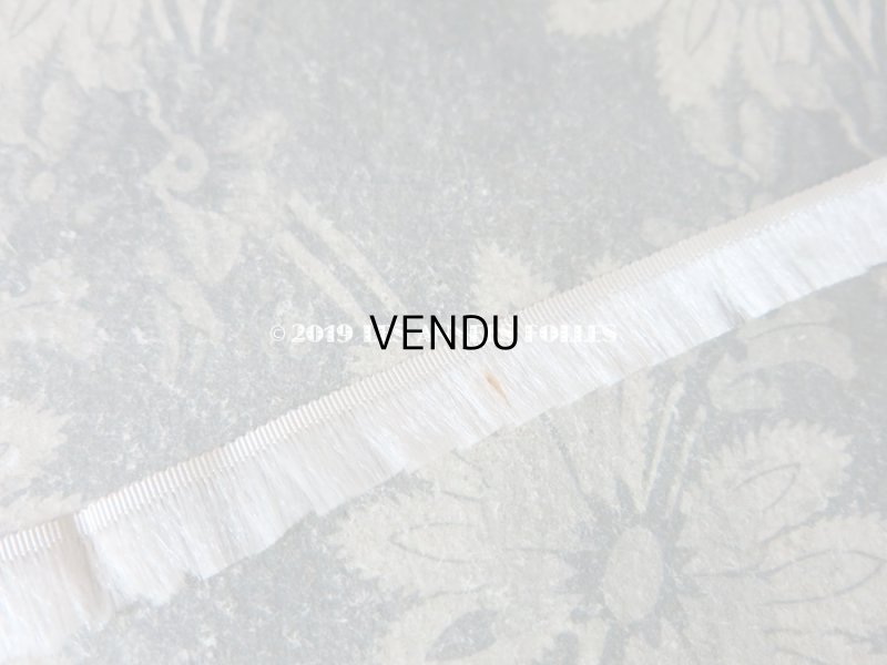 画像5: 【9周年セール対象外】 アンティーク  真っ白なフリンジ付 トリム  11mm幅 