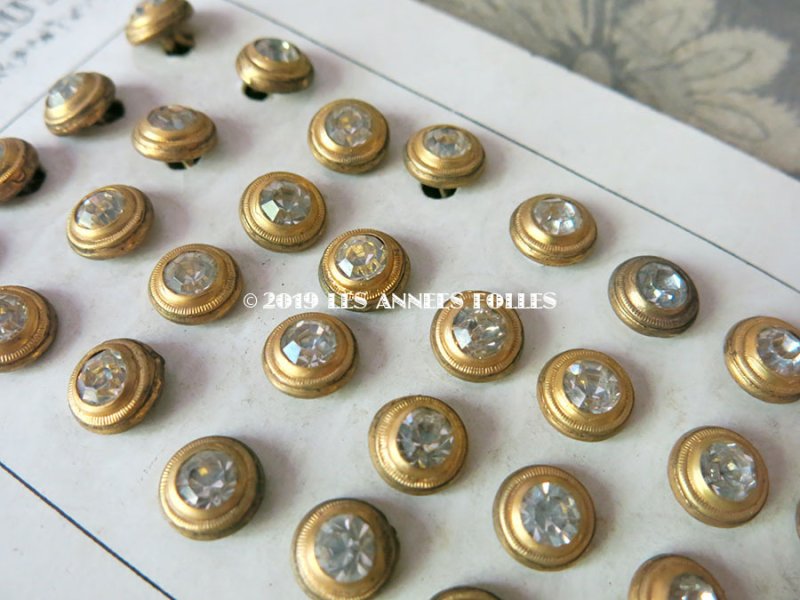 画像5: 【9周年セール対象外】 アンティーク  クリスタルのボタン 10mm 6ピースのセット