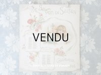 【9周年セール対象外】 1898年　アンティーク カレンダー　クロモグフィー 花少女たち DE SAISON EN SAISON