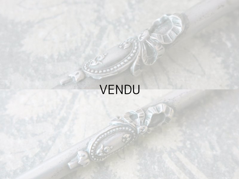 画像7: アンティーク レタリングセット リボンが結ばれたメダイヨン ペン軸 & ブックマーク・レターオープナー & シーリングスタンプ