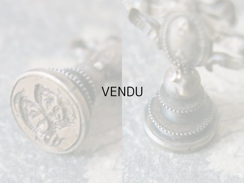 画像18: アンティーク レタリングセット リボンが結ばれたメダイヨン ペン軸 & ブックマーク・レターオープナー & シーリングスタンプ