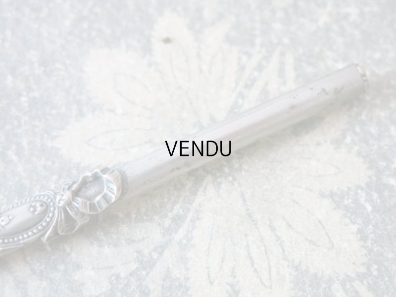 画像5: アンティーク レタリングセット リボンが結ばれたメダイヨン ペン軸 & ブックマーク・レターオープナー & シーリングスタンプ