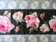 画像4: 19世紀 アンティーク シルク製 幅広リボン ベルベットの薔薇模様 17.5cm幅 150cm