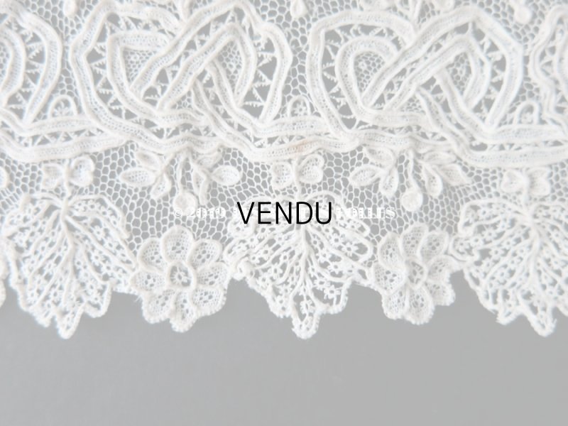 画像12: 19世紀 未使用 アンティーク ニードルレース アランソンレース 新品同様 『ポワン・ダランソン（アランソン）』 