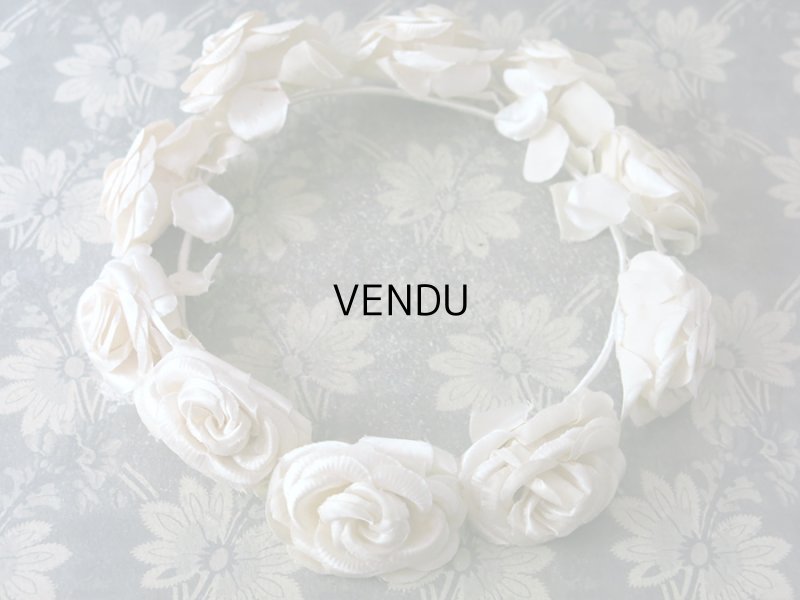 画像3: 1920年代 アンティーク 薔薇のヘッドリース ティアラ