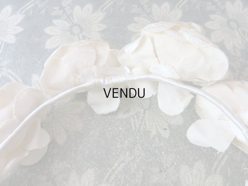 画像4: 1920年代 アンティーク 薔薇のヘッドリース ティアラ