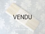 1900年代 アンティーク リボン刺繍 & ロココトリム用 シルク製リボン 100m マスタード＆ブラウンカーキ 3mm幅
