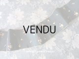 アンティーク シルク製 リボン 花模様 124cm