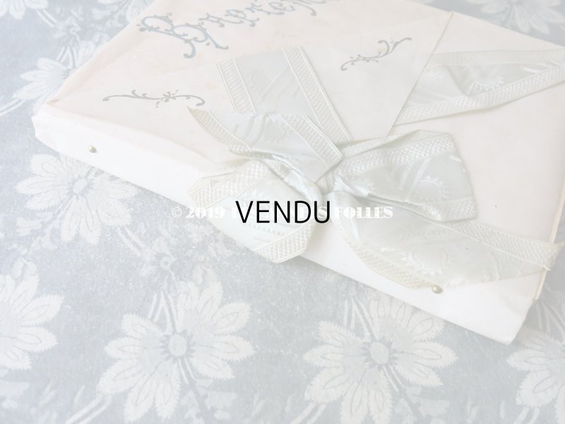 画像5: アンティーク 本型 ドラジェのお菓子箱 スモーキーグリーンのリボン