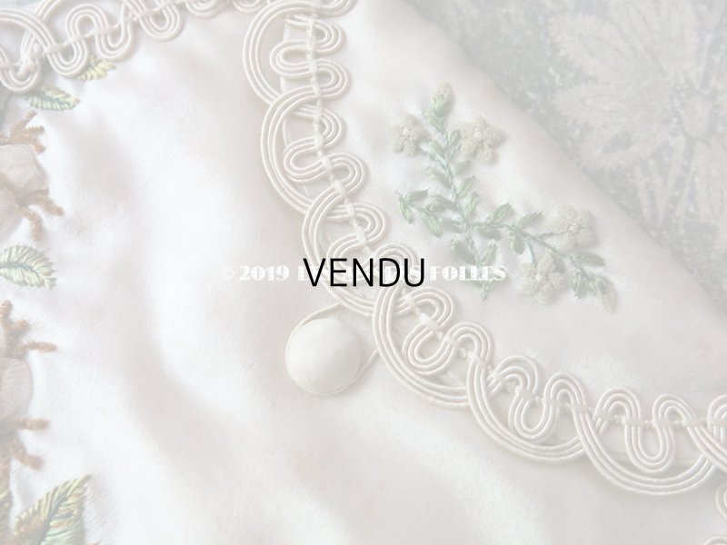 画像3: 1820年代 アンティーク シルク製 ロココ調 オモニエール