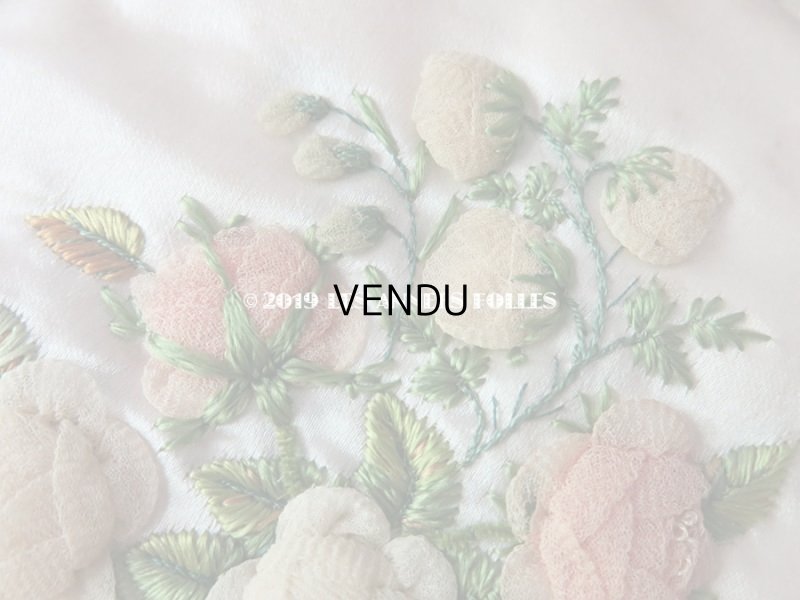 画像15: 1820年代 アンティーク シルク製 ロココ調 オモニエール