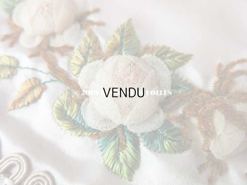 画像5: 1820年代 アンティーク シルク製 ロココ調 オモニエール