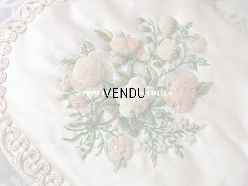 画像13: 1820年代 アンティーク シルク製 ロココ調 オモニエール