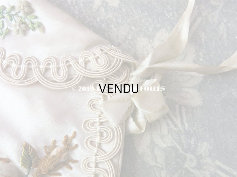 画像9: 1820年代 アンティーク シルク製 ロココ調 オモニエール