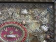 画像4: ＊蚤の市＊19世紀 アンティーク ルリケール ペーパーロール 聖遺物のガラスフレーム  聖人の遺品
