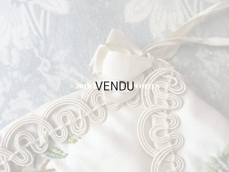 画像8: 1820年代 アンティーク シルク製 ロココ調 オモニエール