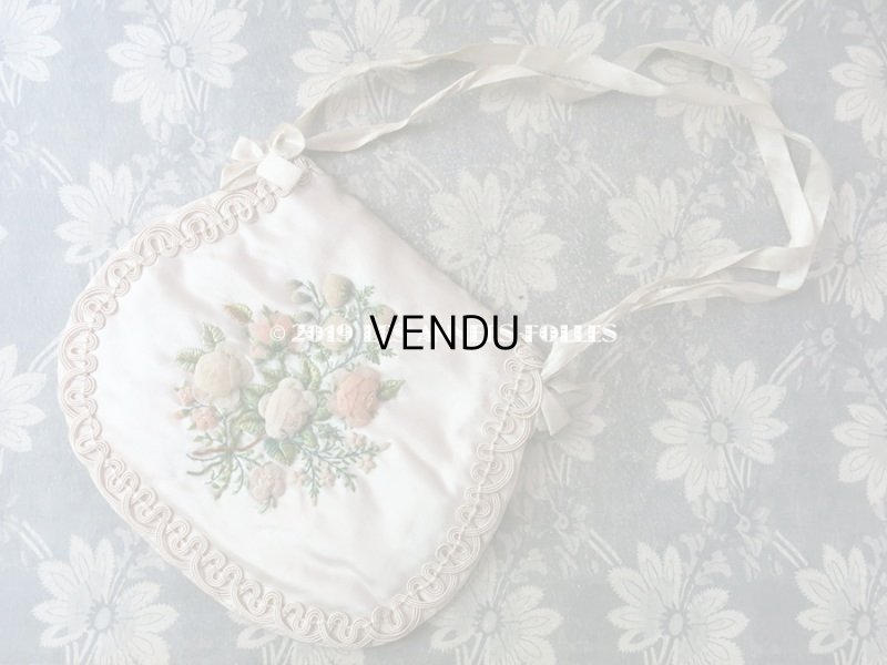 画像10: 1820年代 アンティーク シルク製 ロココ調 オモニエール