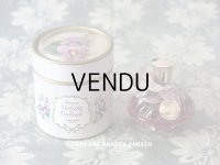 アンティーク 菫の小さなパフュームボックス＆ボトル  ESSENCE VIOLETTES DE TOULOUSE - BERDOUES FRANCE -