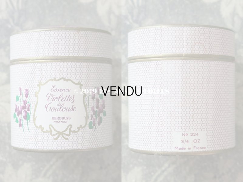 画像4: アンティーク 菫の小さなパフュームボックス＆ボトル  ESSENCE VIOLETTES DE TOULOUSE - BERDOUES FRANCE -