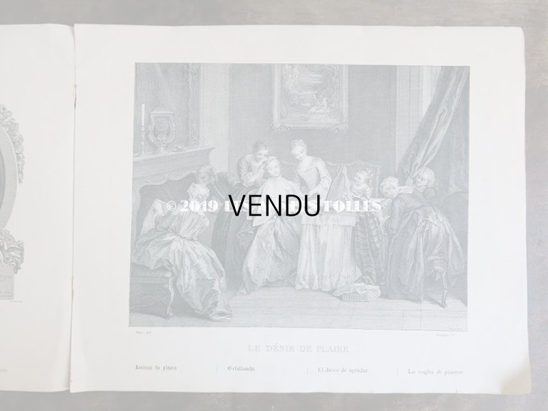 画像5: アンティーク 版画集 LE MUSEE GALANT DIX-HUITIEME SIECLE 