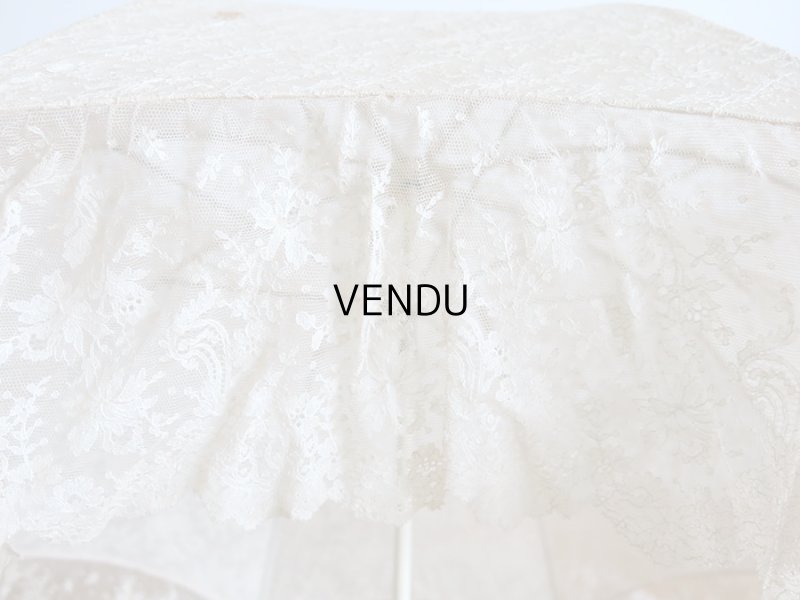 画像13: 1900年代 アンティーク  レースの日傘＆ファン オリジナルボックス入り　