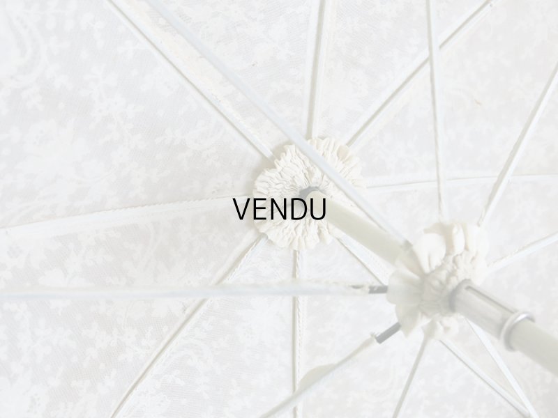 画像20: 1900年代 アンティーク  レースの日傘＆ファン オリジナルボックス入り　