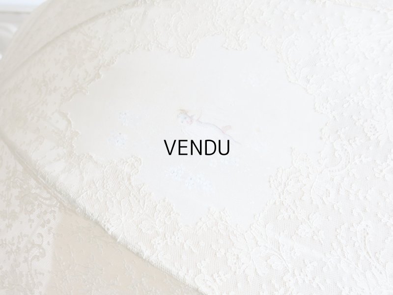 画像10: 1900年代 アンティーク  レースの日傘＆ファン オリジナルボックス入り　