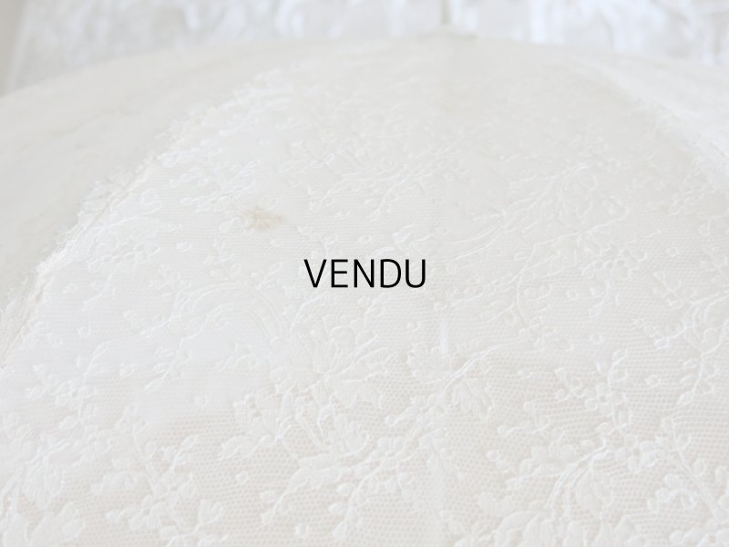 画像14: 1900年代 アンティーク  レースの日傘＆ファン オリジナルボックス入り　