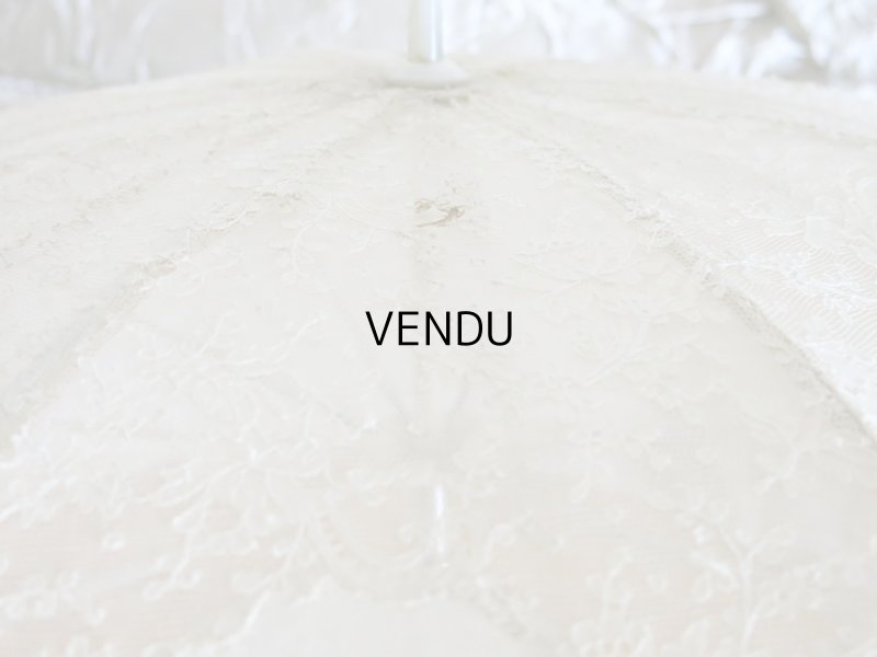 画像15: 1900年代 アンティーク  レースの日傘＆ファン オリジナルボックス入り　