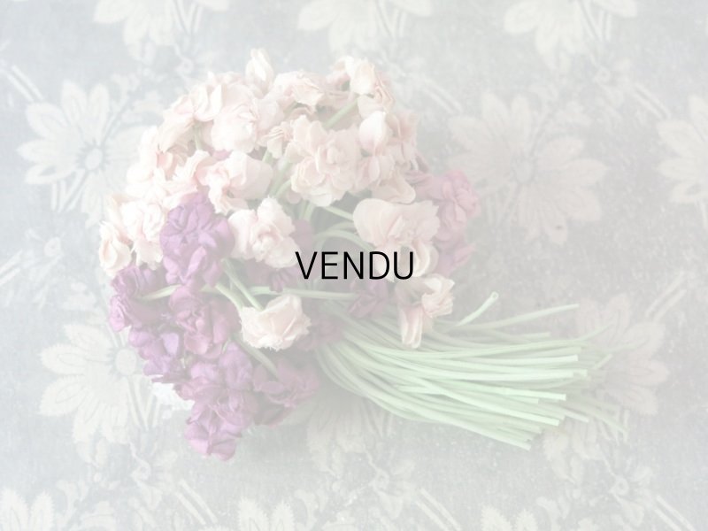 画像4: アンティーク 3色の薔薇の大きなブーケ 100輪 布花  コサージュ