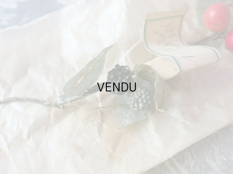 画像7: 1900年代 アンティーク 吹き硝子製 フルーツのガーランド　ブラックベリー＆ラズベリー＆チェリー