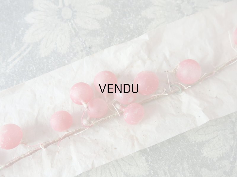 画像4: 1900年代 アンティーク 吹き硝子製 グロゼイユ (スグリの実) のガーランド　